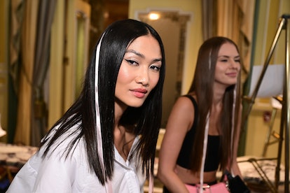 The coquette aesthetic has taken over NYFW Spring/Sumer 2024 in the form of cute hairstyles with hai...
