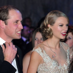 Prince William, Duke of Cambridge and Taylor Swift. 