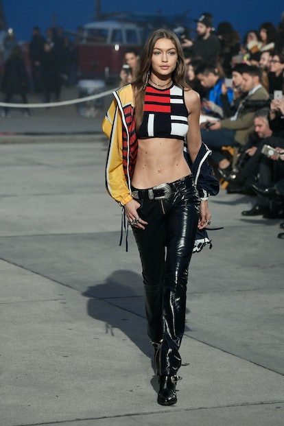 VENICE, CA - FEBRUARY 08:  Model Gigi Hadid walks the runway at the TommyLand Tommy Hilfiger Spring ...